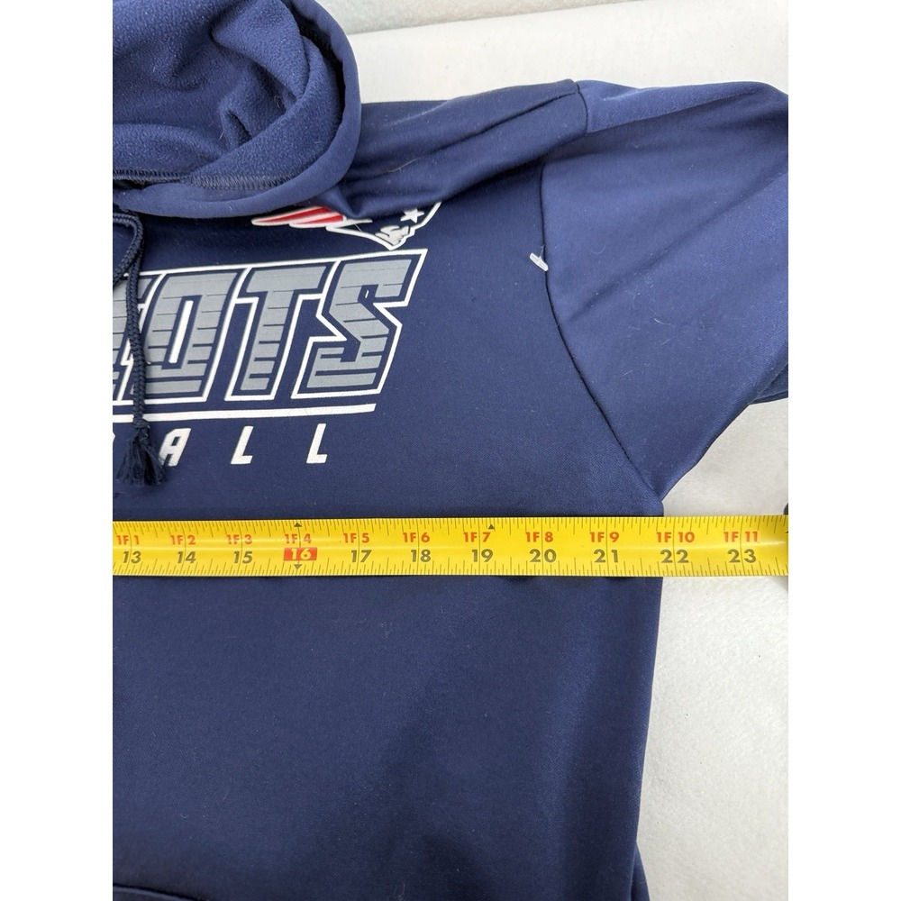 Majestic Men's Navy New England Patriots Performance Hoodie Sweatshirt Size L - Picture 5 of 6